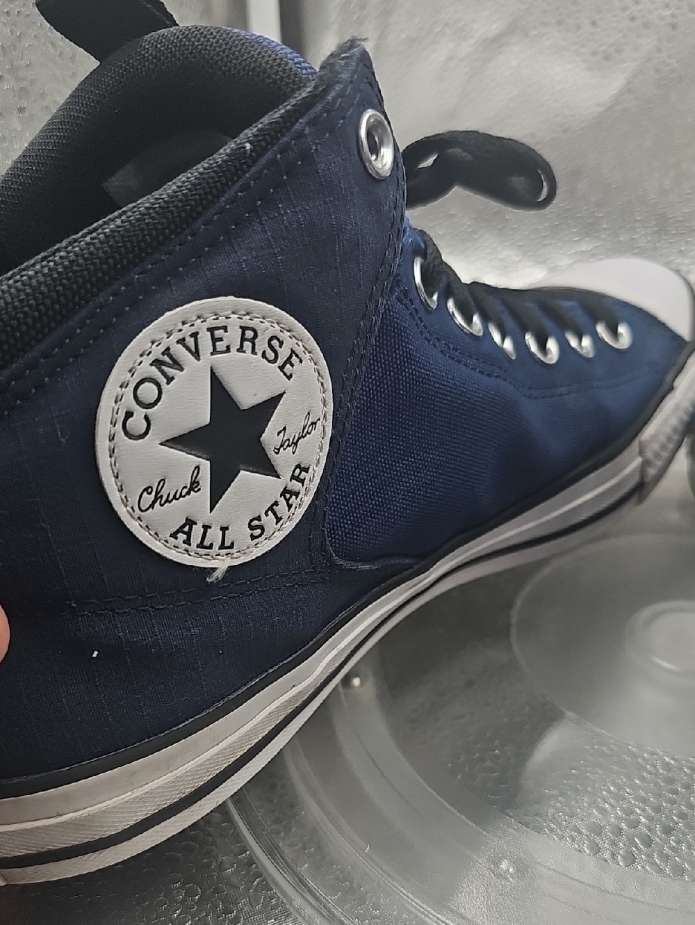 O All Stars Blue And White Converse - Picture 5 of 6